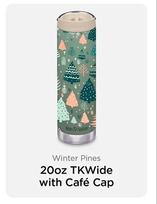 20oz TKWide with Cafe Cap - Winter Pines