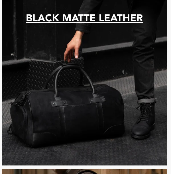Black Matte Leather