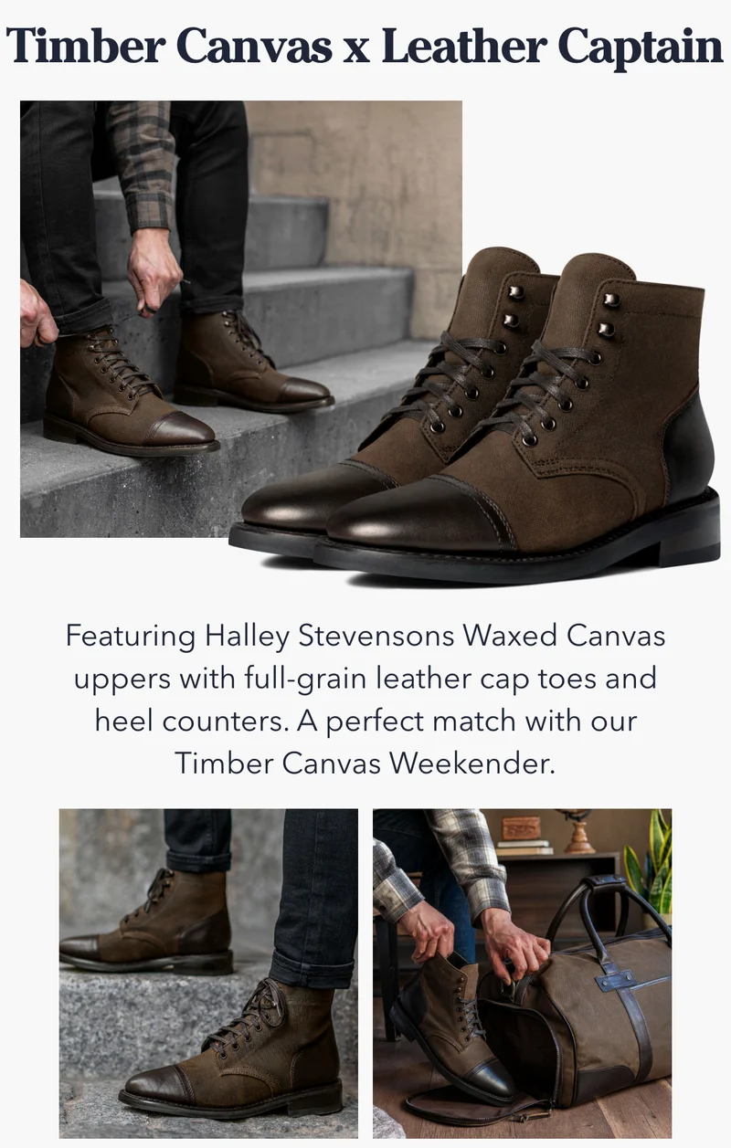 Timber Canvas x Leather Captain