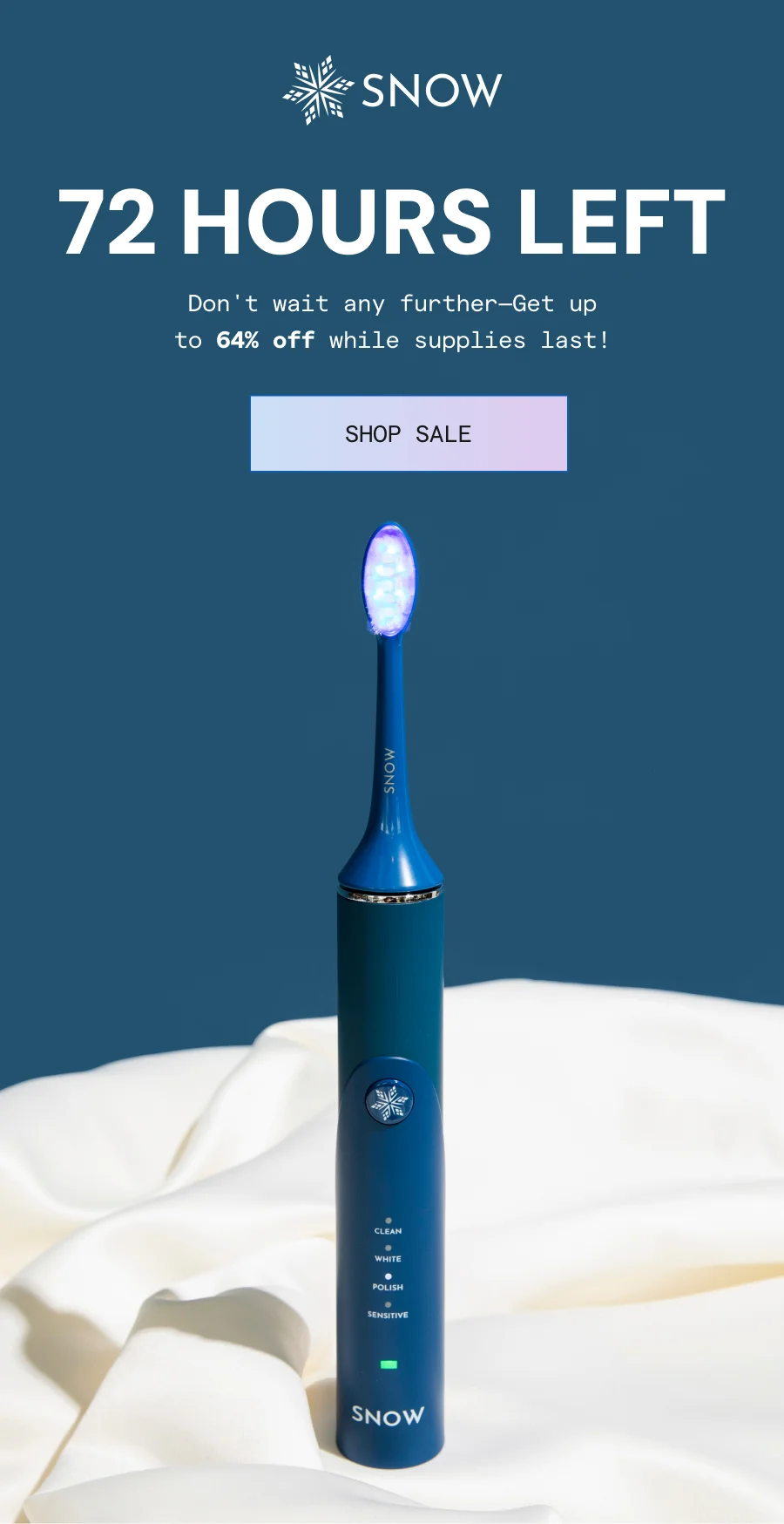 Don't wait any further-Get up to 64% off while supplies last!