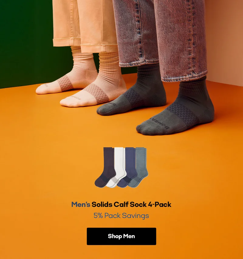 Men's Solids Calf Sock 4-Pack 5% Pack Savings. Shop Men