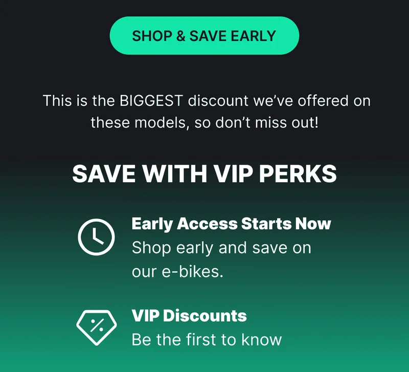 SHOP & SAVE EARLY