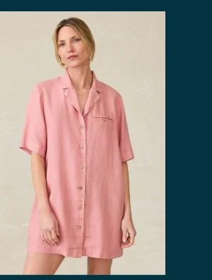 Paradise Point Dress in Withered Rose