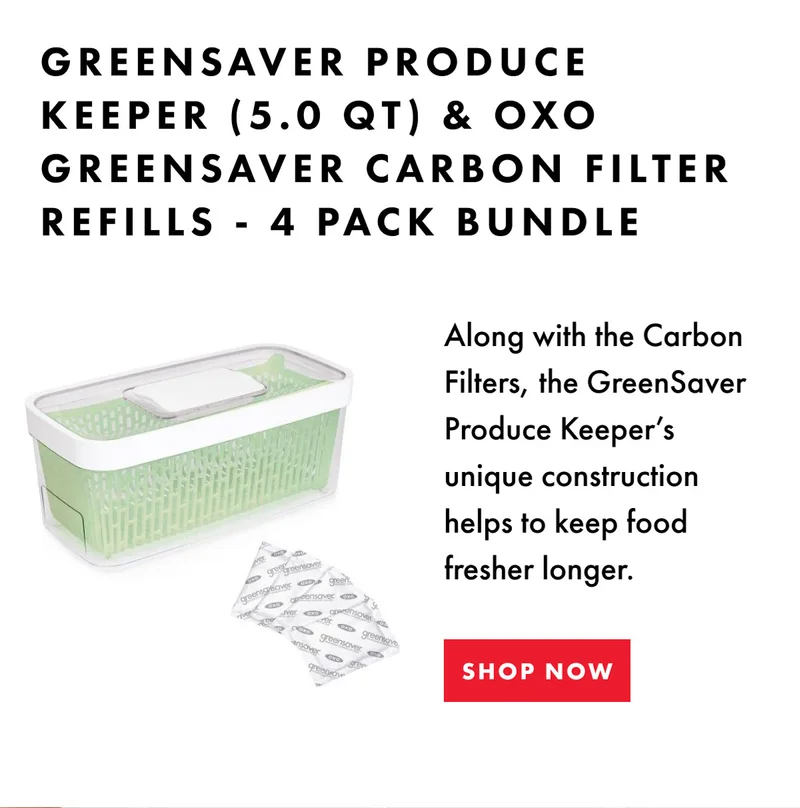 GreenSaver Produce Keeper & Carbon Filter Refills | Shop Now