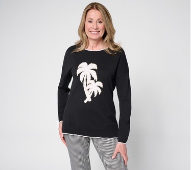 Belle Beach by Kim Gravel Oh Palm Down! Tonal Summer Sweater
