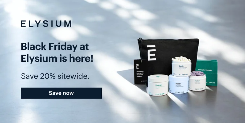 ELYSIUM | Black Friday at Elysium is here! | Save 20% sitewide. | Save now