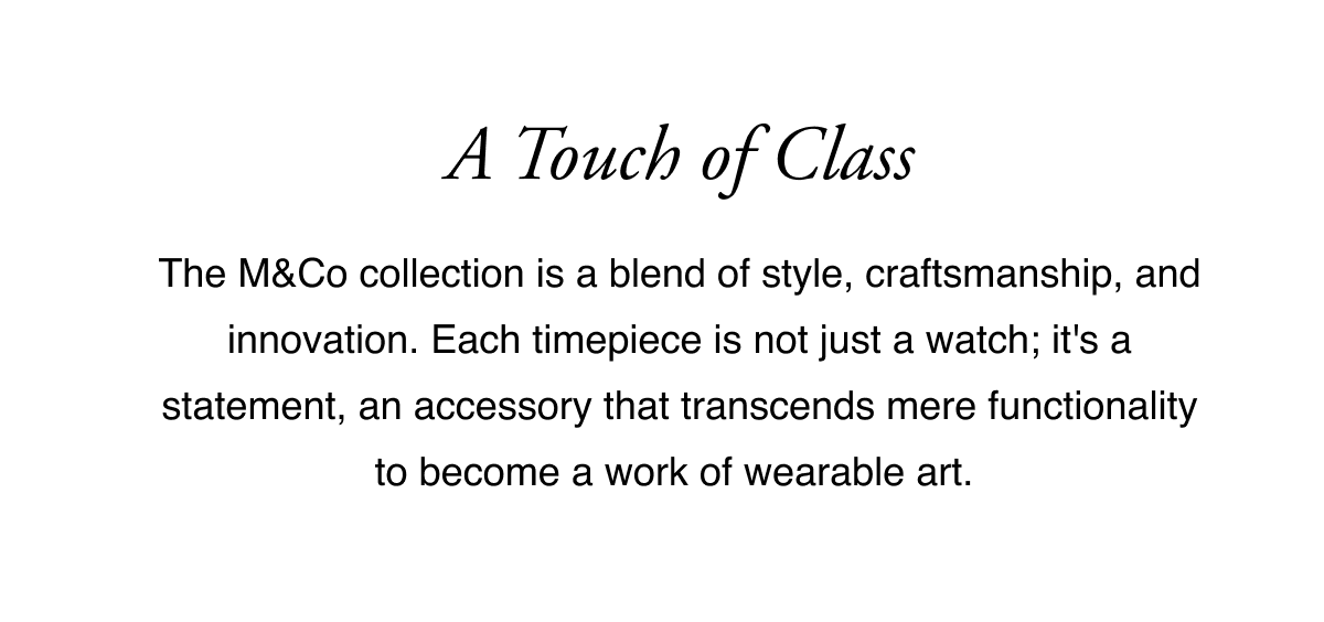 A Touch Of Class