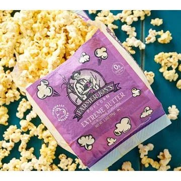 Farmer Jon's (13) 3.5oz Bags Microwaveable Virtually Hulless Popcorn