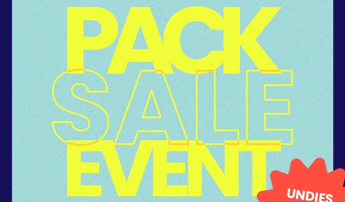 Pack Sale Event | Undies as low as $6.90 per pair!