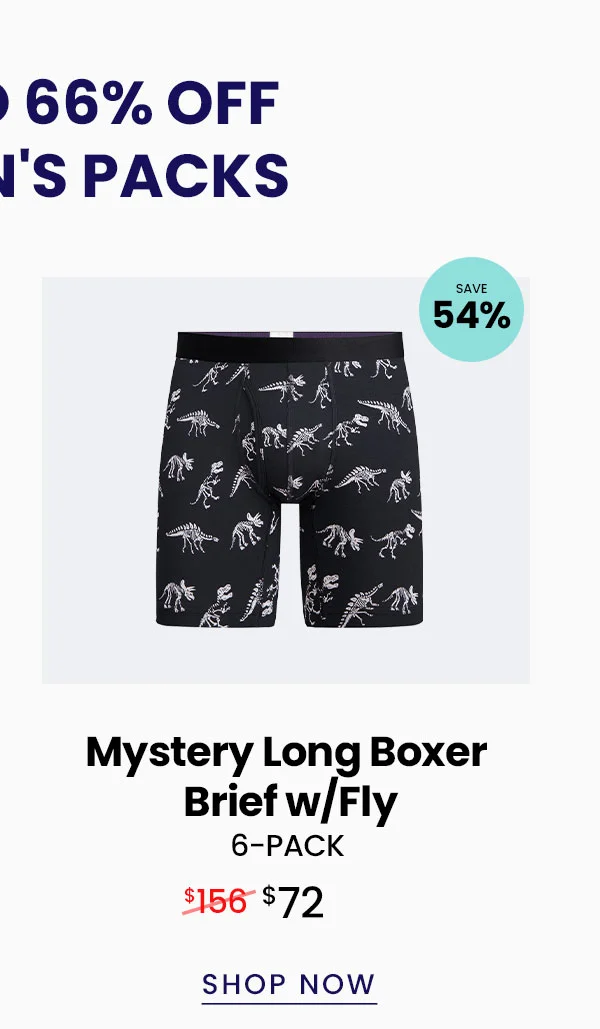 Mystery Long Boxer Brief w/Fly 6-Pack | $72 | Shop Now