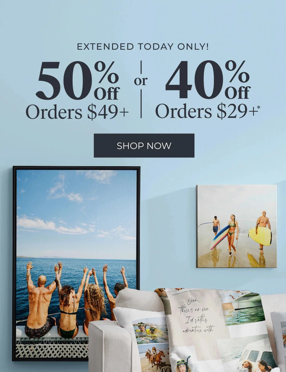 50% Off Orders $49+ or 40% Off Orders $29+, 20 Freebies Pick 5