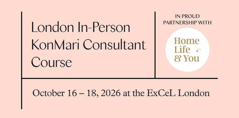 London In-Person KonMari Consultant Course (October 16-18, 2026 at the ExCeL London)