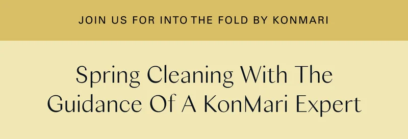 Join Us for Into the Fold by KonMari: Spring Cleaning with the Guidance of a KonMari Expert