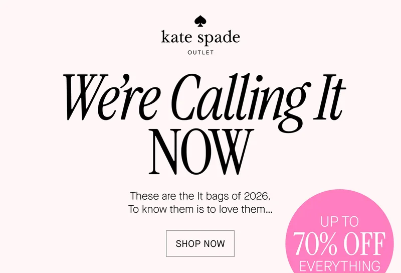 Were Calling It NOW These are the It bags of 2026. To know them is to love them... UP TO 70% OFF SHOP NOW