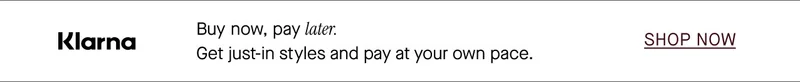 Klarna - Buy now, pay later.