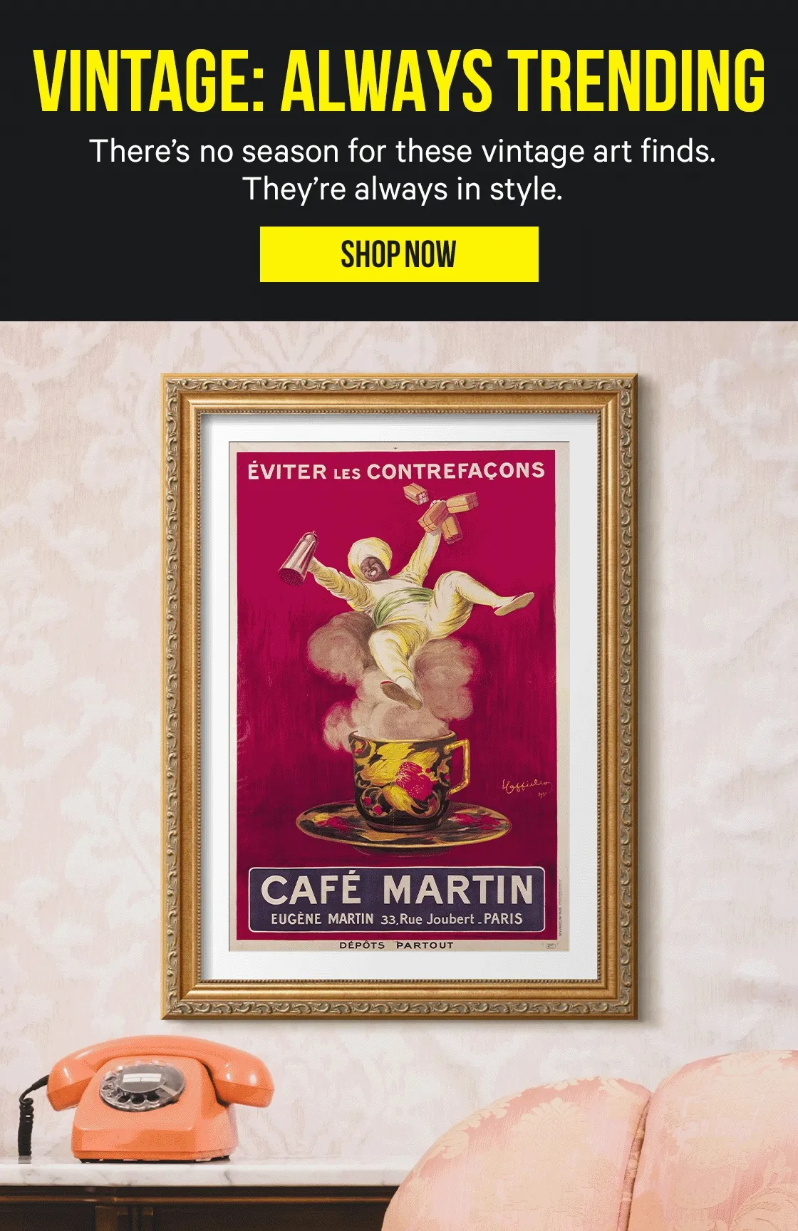 Vintage: Always Trending - There's no season for these vintage art finds. They're always in style.