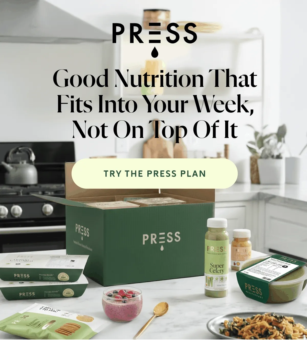 Good nutrition that fits into your week, not on top of it