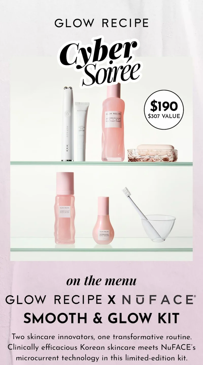 Glow Recipe x NuFace Smooth & Glow Kit