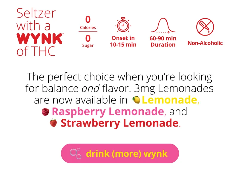 3mg lemonades are now available in Lemonade, Raspberry Lemonade, and Strawberry Lemonade [drink (more) wynk]
