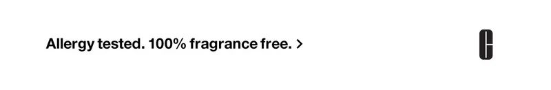 Allergy tested. 100% fragrance free.