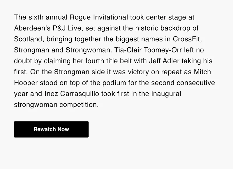 2024 Rogue Invitational Recap