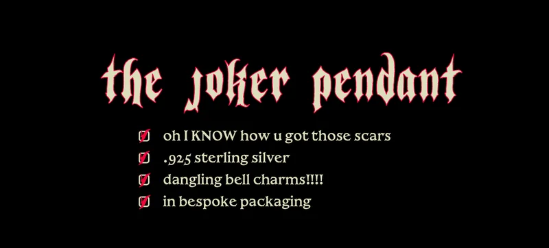 The Joker Pendant