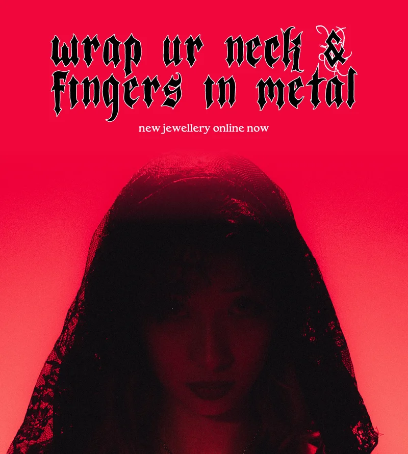 wrap ur neck & fingers in metal - new jewellery online now