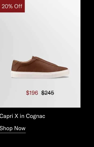 Capri X in Cognac. Shop Now.