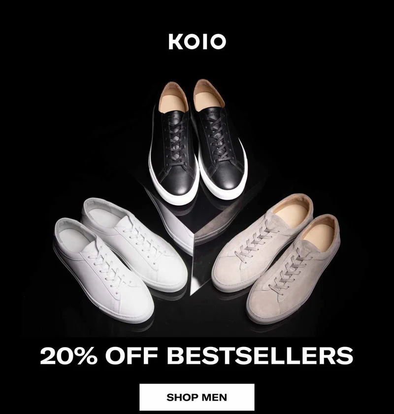 KOIO 20% Off Bestsellers Shop Men Shop Women