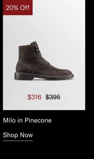 Milo in Pinecone. Shop Now