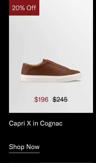 Capri X in Cognac. Shop Now.