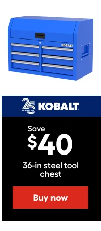 Save $40 36-in steel tool chest