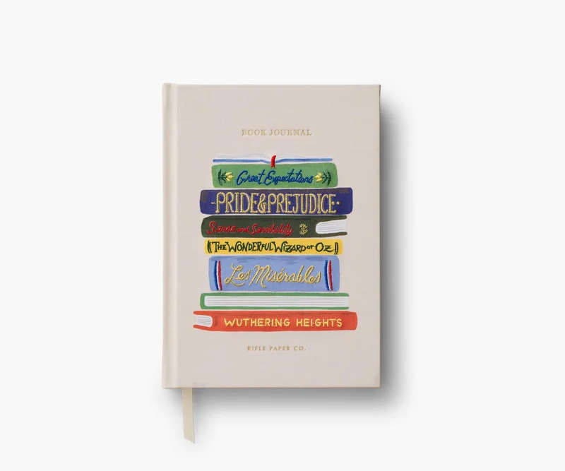 Image of Embroidered Book Journal - Book Club