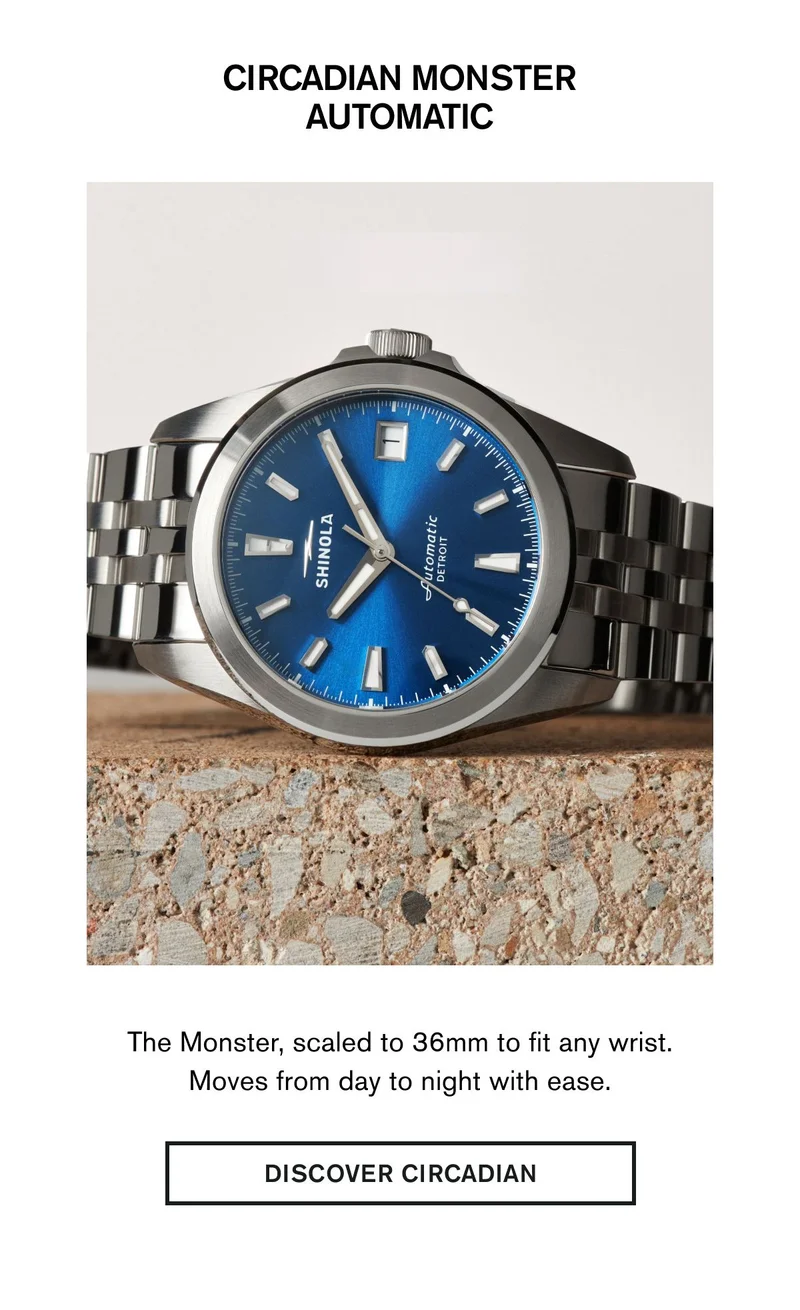 CIRCADIAN MONSTER AUTOMATIC | The Monster, scaled to 36mm to fit any wrist. Moves from day to night with ease. | DISCOVER CIRCADIAN