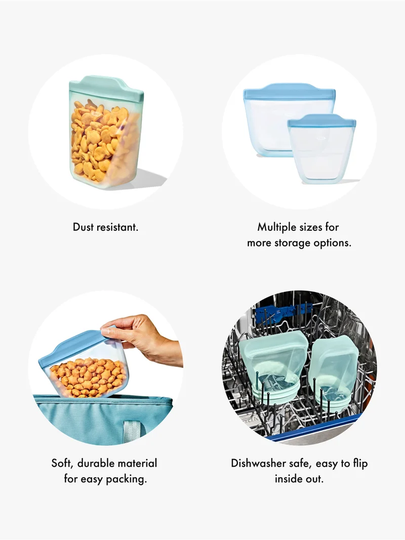 Silicone bags feature benefits