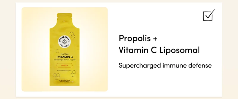 Propolis + Vitamin C Liposomal    Supercharged immune defense