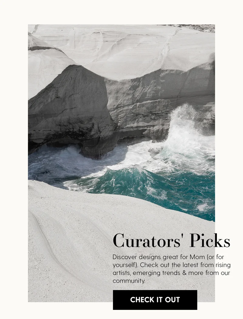 Curators' Picks | Discover designs great for Mom (or for yourself). Check out the latest from rising artists, emerging trends & more from our community. | Check It Out