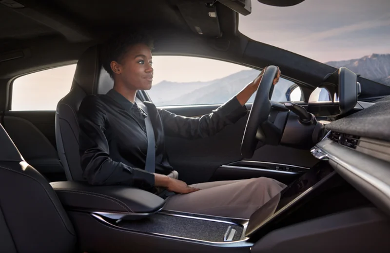 Lucid air front panel screen