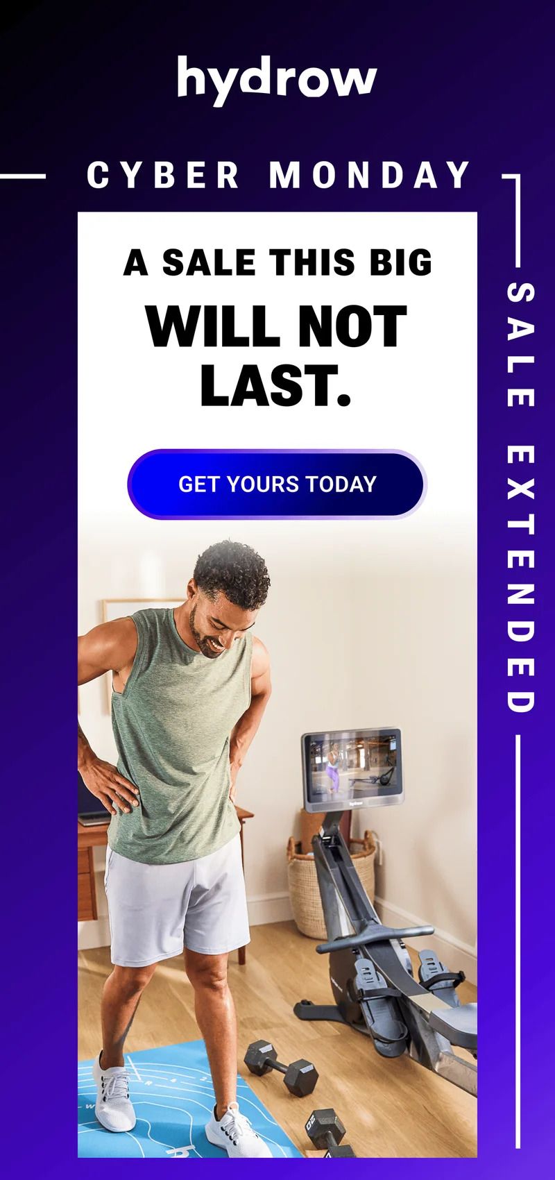 Cyber Monday Sale Extended. A sale this big will not last. Get yours today.