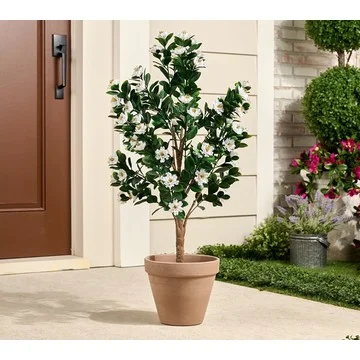 Wicker Park 3' Faux Gardenia Tree
