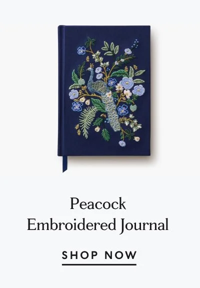 Shop Peacock Embroidered Journal