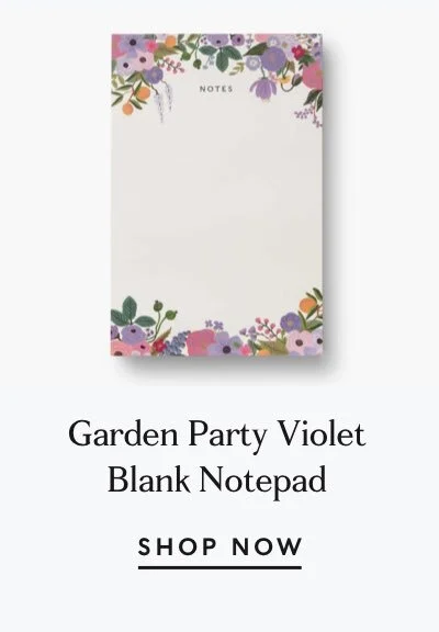 Shop Garden Party Violet Notepad