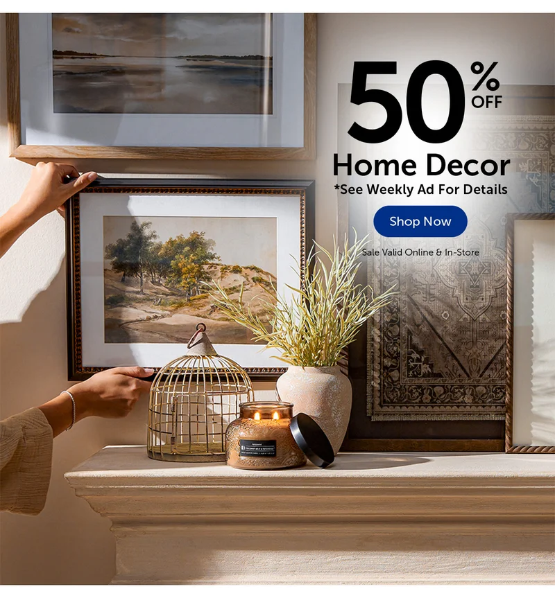 50% Off Home Decor