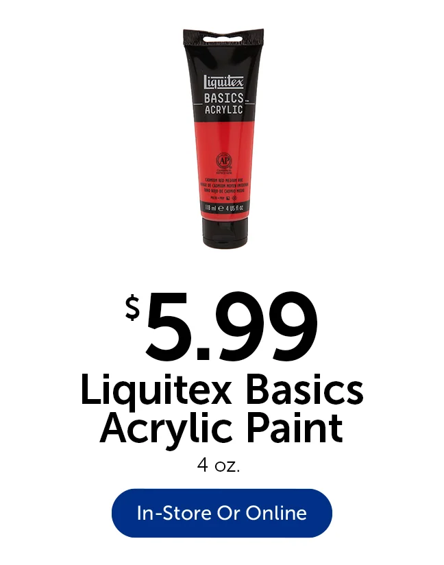 $5.99 Liquitex Basics Acrylic Paint - 4 oz.
