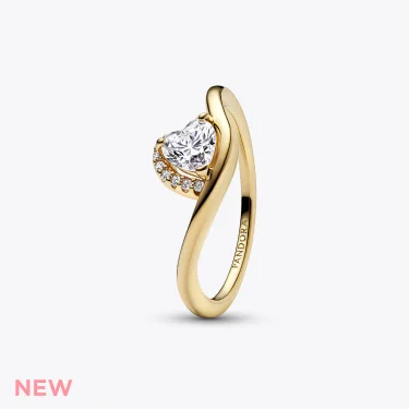 Wavy Heart Ring
