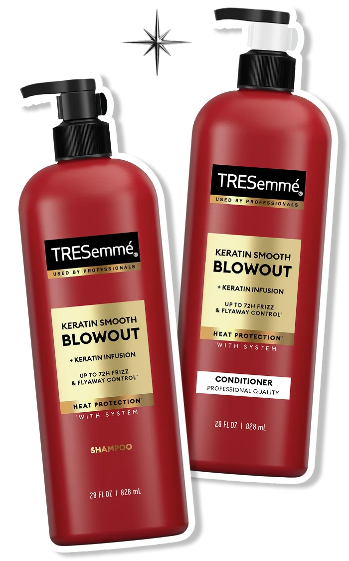 TRESemmé | Keratin Smooth Blowout Shampoo & Conditioner Set