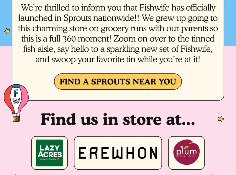 we are in sprouts!