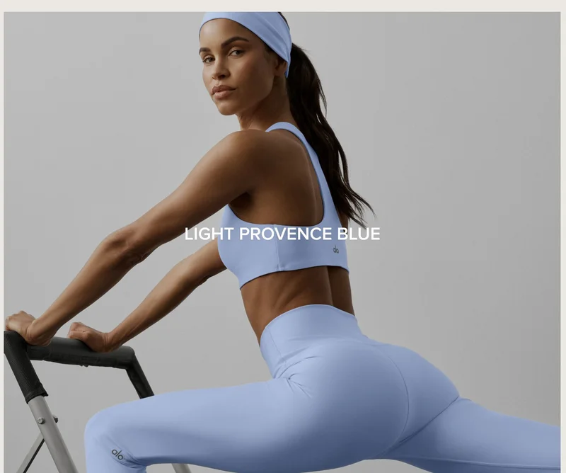Alo Yoga: Style Guide: Light Provence Blue | Email Inspire
