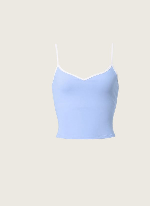 airbrush refined bra tank light provence blue white