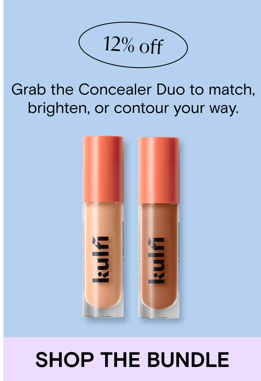 Grab the Concealer Duo to match, brighten, or contour your way.